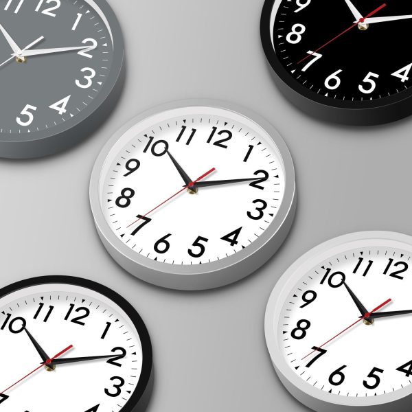 Wall Clock Small Analog 8 Inch Silent Non Ticking Battery Operated Modern Simple Decorative for Kitchen Office Bedroom Bathroom Living Room(Black) - Image 2